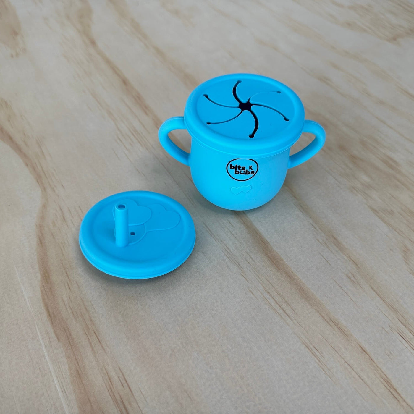 Electric Blue Silicone Feeding Gift Set - Bits and Bubs