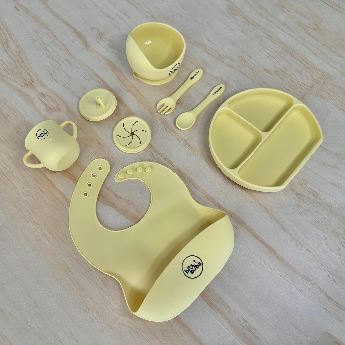 Lemon Silicone Feeding Gift Set - Bits and Bubs