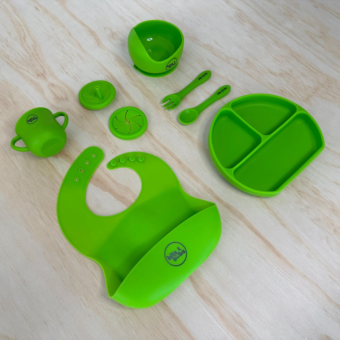 Personalised Keepsake Box with Kermit Green Feeding Set - Bits and Bubs