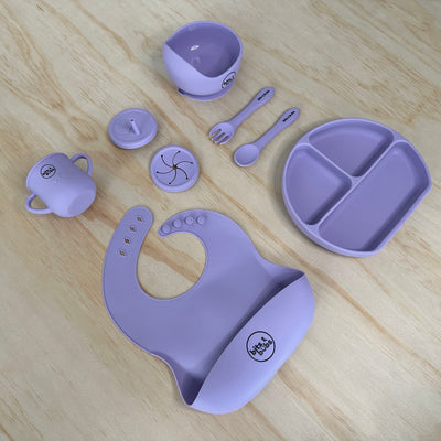Purple Silicone Feeding Gift Set - Bits and Bubs